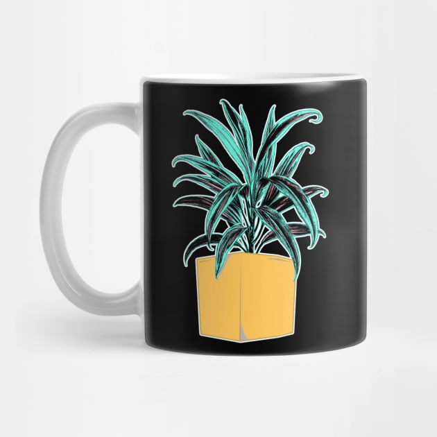 Botanical Potted Houseplant by encycloart